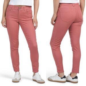 NWT New Democracy AB Solution Ankle Length Coral Light Brown Jeans Size 14
